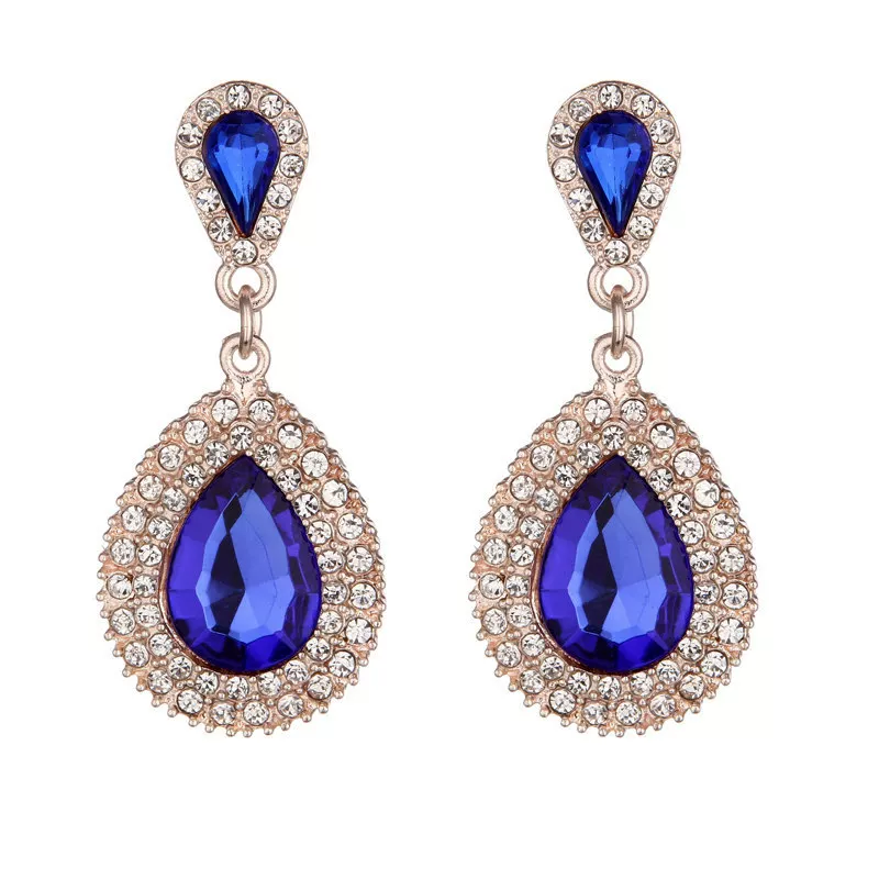 Ретро милые серьги, европейский стиль, инкрустированы diamonds