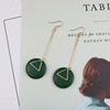 Accessory, wooden long universal earrings, simple and elegant design