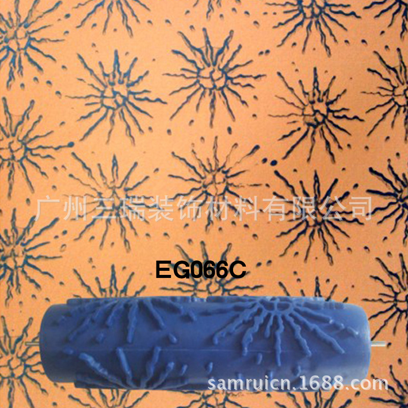 7 pulgadas rodillo de impresión herramienta arte pintura pared moleteado líquido papel pintado rodillo de impresión pintura rodillo moleteado rodillo