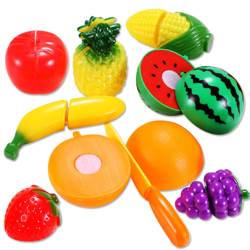 Children's early education developmental playset fruit cutting toy 9-piece set for girls and babies fruit cutting toy set