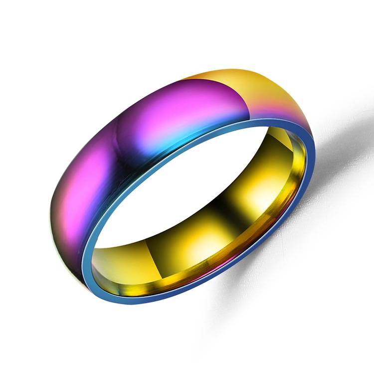 Wholesale Stainless Steel Colorful Ring Nihaojewelry display picture 2