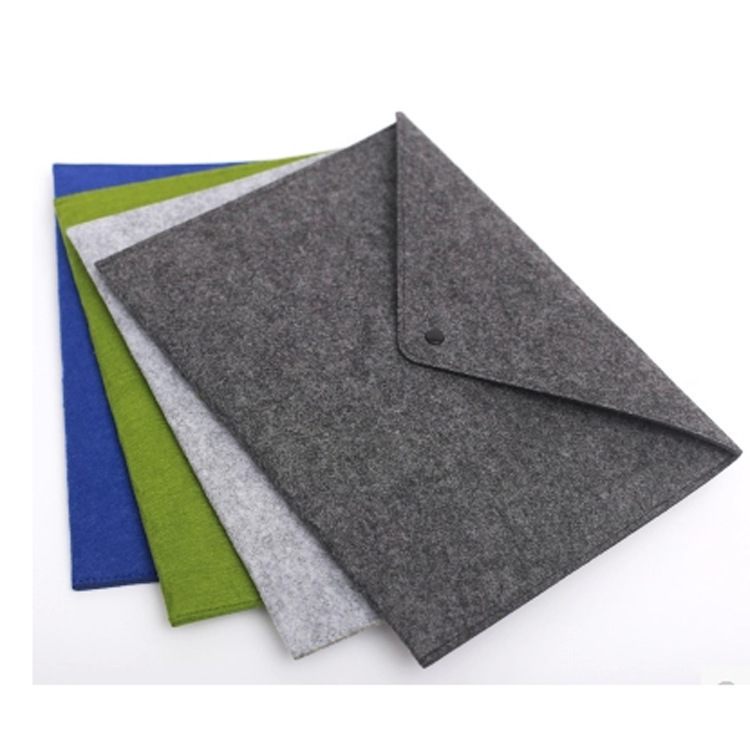 direct deal fashion felt clutch bag file pocket folder Customizable Cheap wholesale