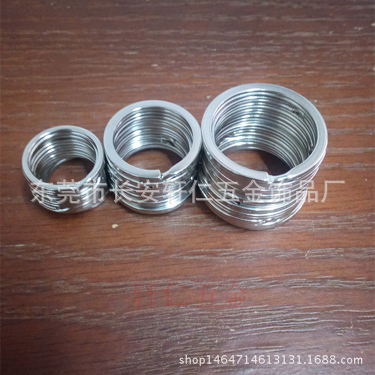 【厂家供应】大量现货供应钥匙扣.钥匙圈.挂镀呖铬振机平圈出货快