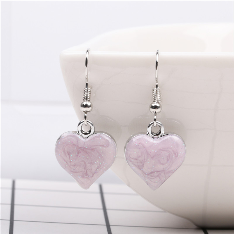 Fashion Long Peach Heart Love Earrings Studs Female Earrings Wholesale display picture 17