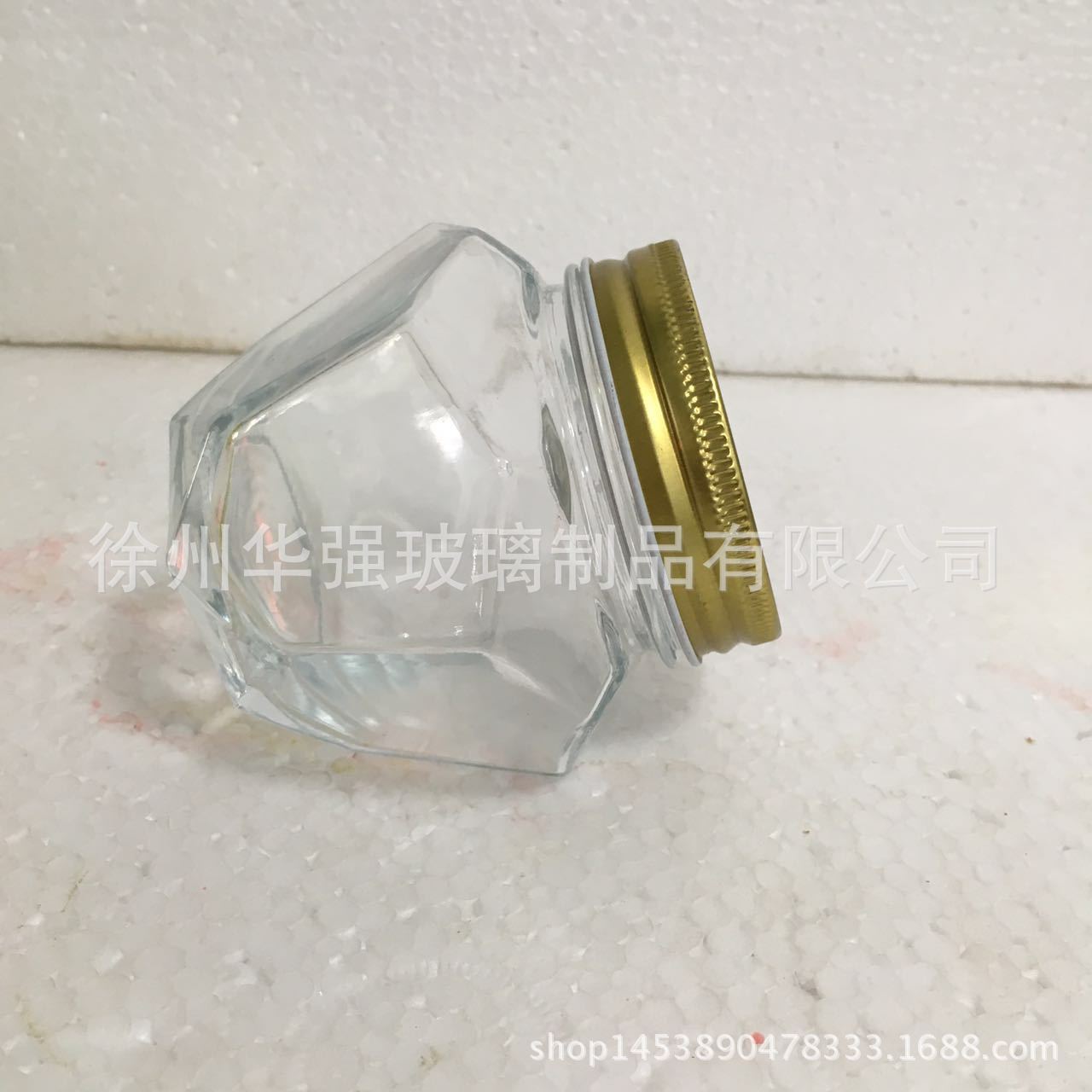 批发 蜂蜜玻璃瓶 密封果酱瓶 六棱酱菜燕窝包装 六棱食品罐