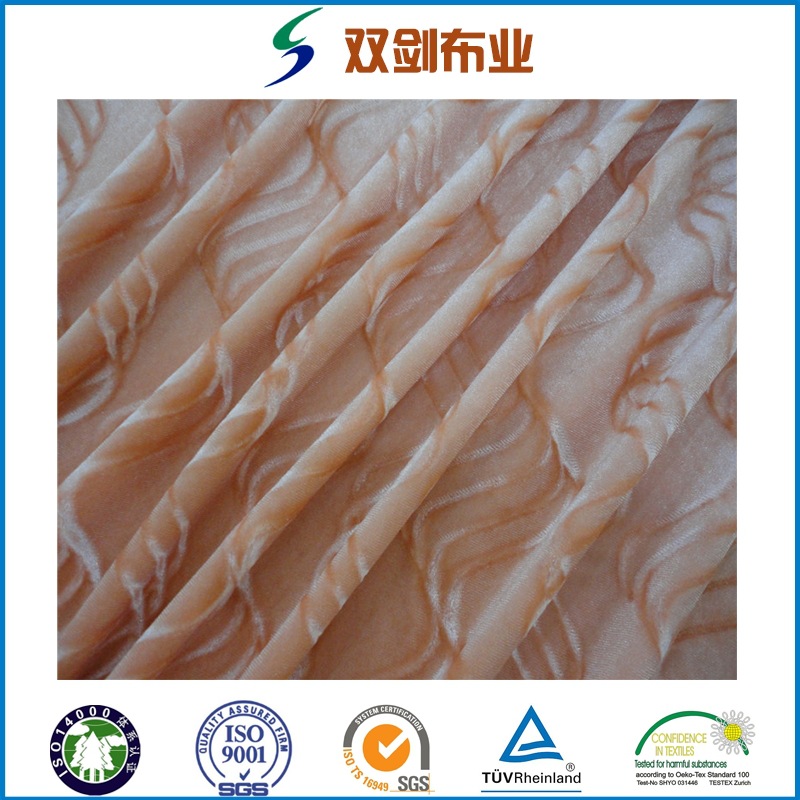 经编不倒绒韩国绒染色印花四面弹服装面料沙发面料