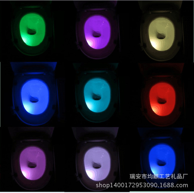 挂式人体厕所感应马桶盖灯渐变8色马桶感应灯led小夜灯 价格 厂家 哪里买 我有货 B 5yoho Cn
