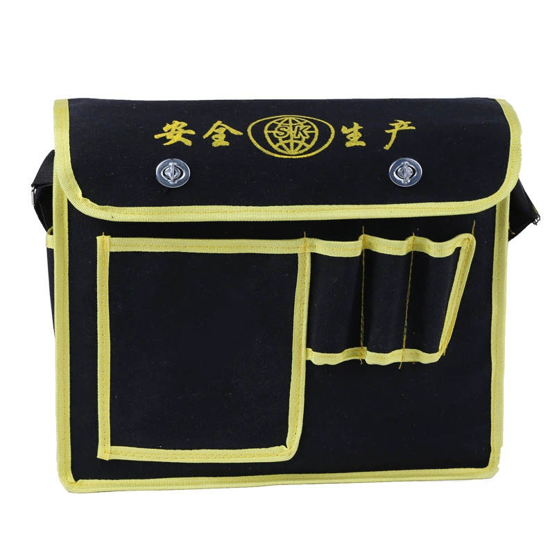  Wholesale black canvas tool package multi -purpose power tool package anti -stabing square pocket tool package