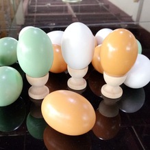 木质仿真玩具鸡蛋 木制仿真鸡蛋彩绘创意鸭蛋 木质过家家