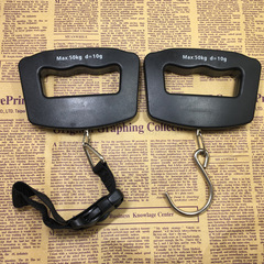 Mouth-shaped portable electronic scale large handle portable scale mini luggage scale express scale 50kg electronic scale export