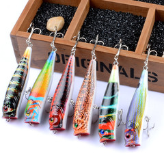 Luya bait 9cm/14.4g water surface wave lying fishing bait colorful coating plastic hard bait bionic bait fake bait wholesale