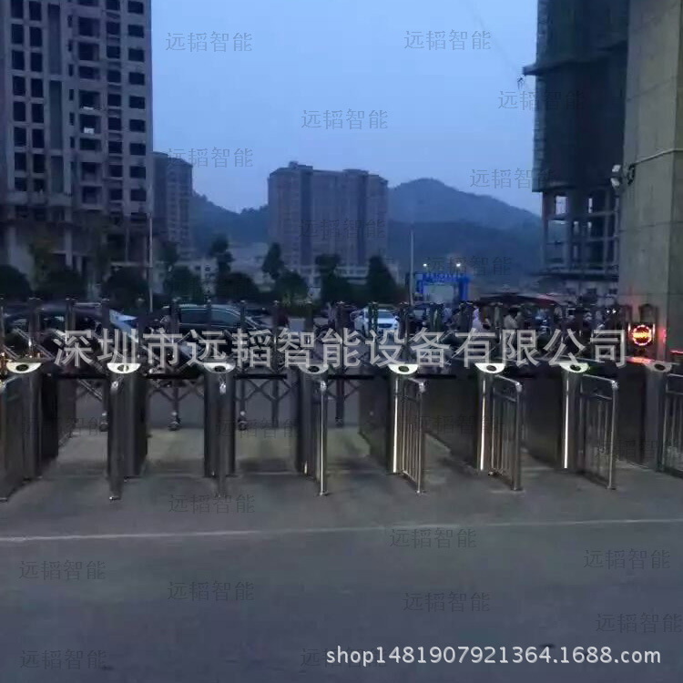 船厂防撞速通门摆闸 图书馆身份证识别桥式摆闸 人行通道闸机