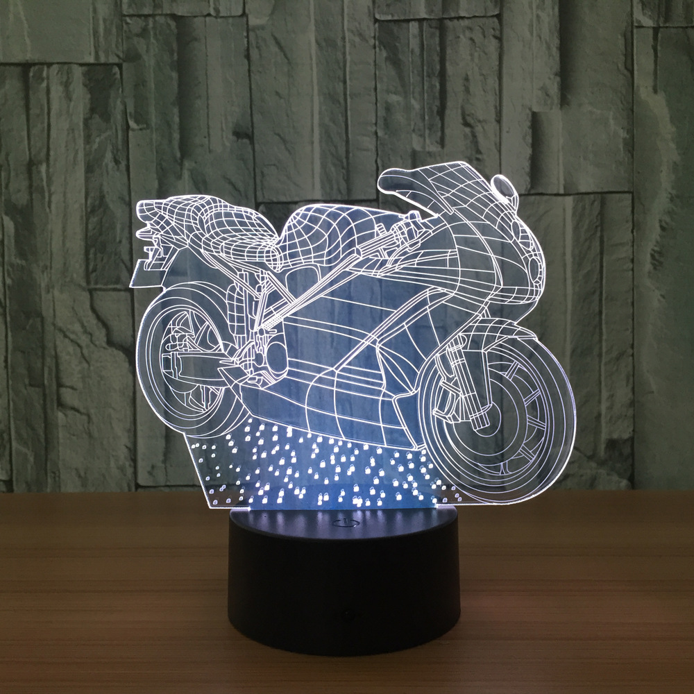 3D灯 七彩遥控触摸led灯创意产品礼品台灯小夜灯