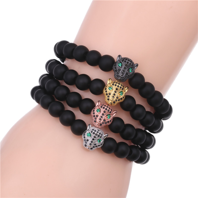 Natural chakra colorful chakra bracelet agate volcanic stone bracelet seven color 8mm yoga lotus braceletpicture7