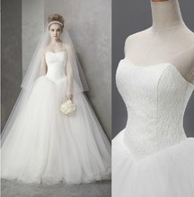 新娘婚纱礼服绑带韩式修身抹胸分齐地婚纱蓬蓬裙显瘦结婚婚礼厂家