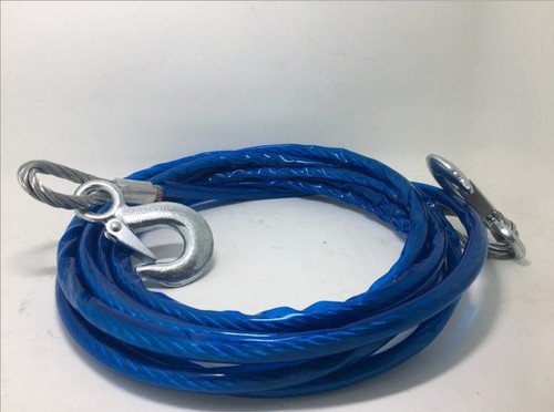 Car tow rope thickened outdoor trailer off-road escape car tow rope 4 meters 5 tons strong steel wire tow rope