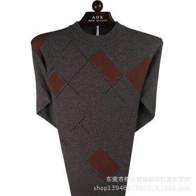 Autumn Men's sweaters Middle and old age Dad installed Foreign trade Stock sweater factory Miscellaneous Poop Special Offer Handle