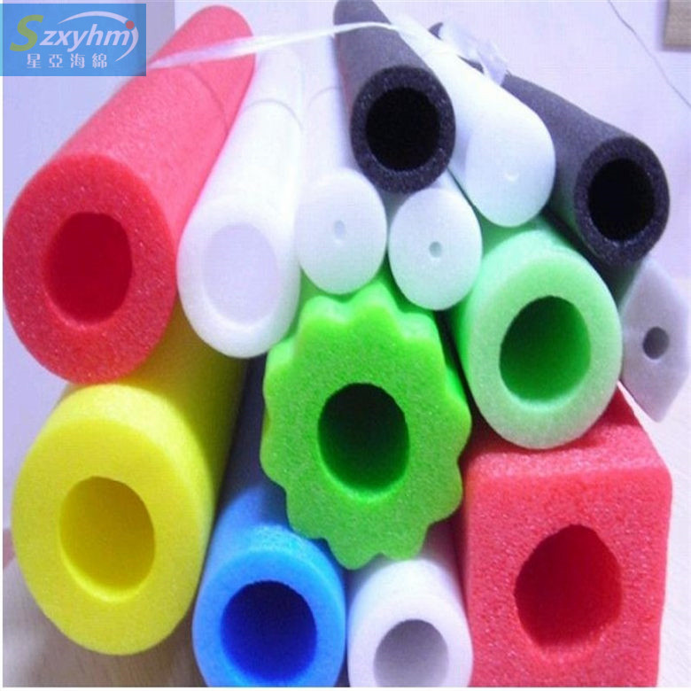 外包装EPE珍珠海绵管 发泡白色泡棉套价格便宜海绵包装