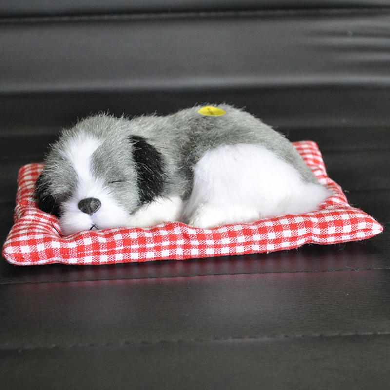 Alfombra de tela de simulación puede llamar perro puede llamar simulación dormir perro decoración juguete regalo lindo novela regalo lindo tesoro