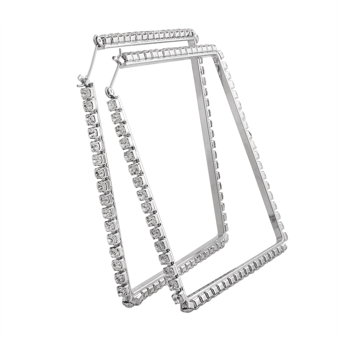 Occident and the United States alloy Diamond earring (White k)NHNMD3781-White k