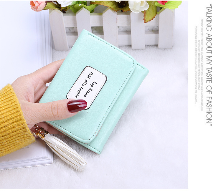 Women's Letter Pu Leather Zipper Buckle Coin Purses display picture 2