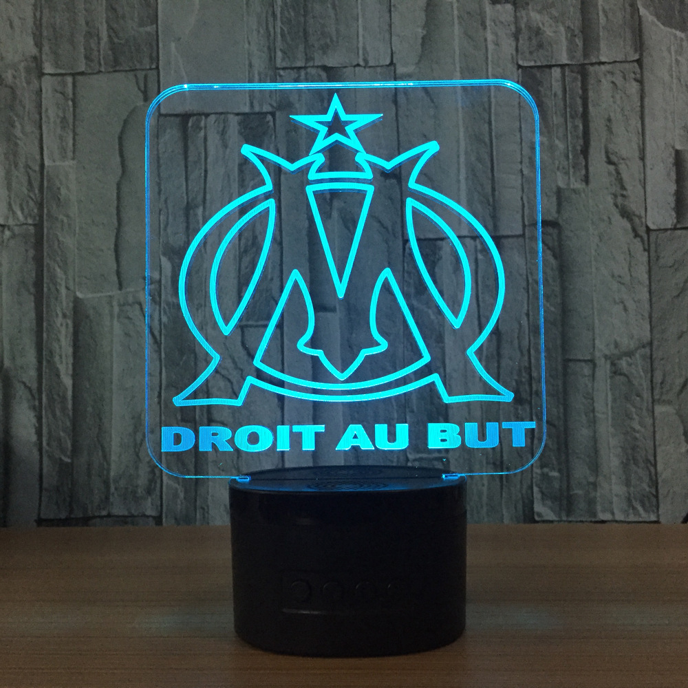 遥控触摸七彩 3D灯 创意礼品台灯 led灯小夜灯