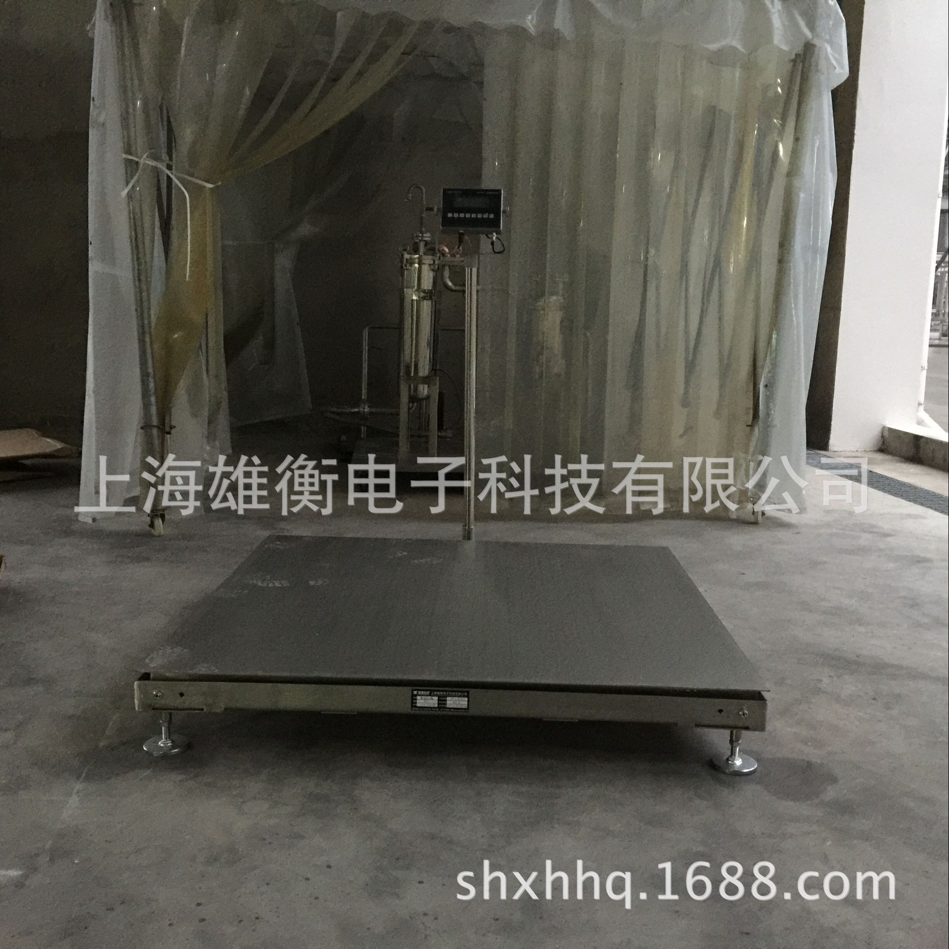 不锈钢材质制造双层电子地磅 防爆2吨方便叉车移动式地磅