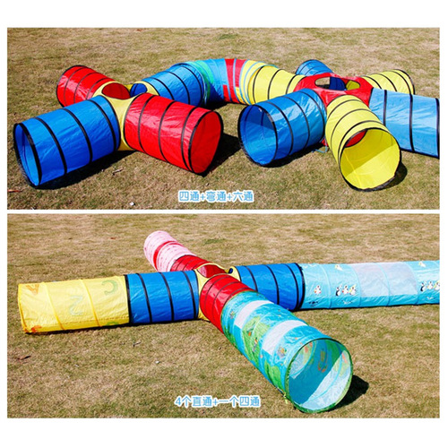 Baby early education sensory training equipment Sunshine Tunnel children's toys drilling hole crawling tube parent-child interactive game house
