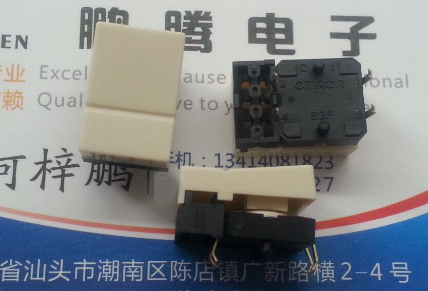 日本欧姆龙 B3J-1000微型按钮开关 直插4脚 按压按动开关0.024V