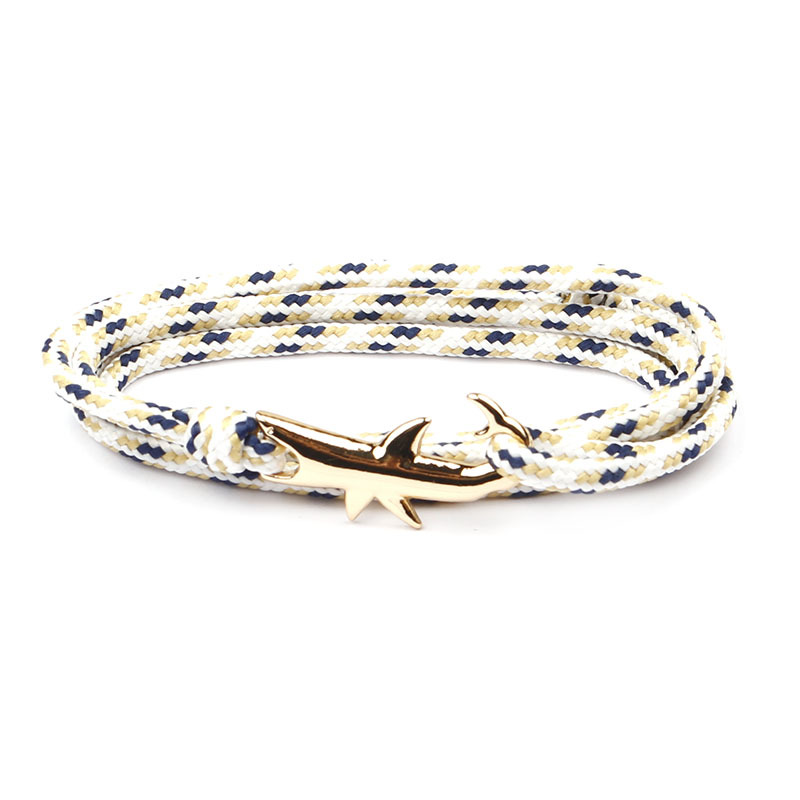 10g Weight Bracelets Classification Alloy, rope Chain Material 1 Piece Quantity Holiday, Daily, Street Occasion Alloy, rope Material Shark Pattern Men's Gender Layered Design Casual, Simple Style Style Casual Simple Style Shark Alloy Rope Layered Men's Bracelets Men's Chain Bracelets 21