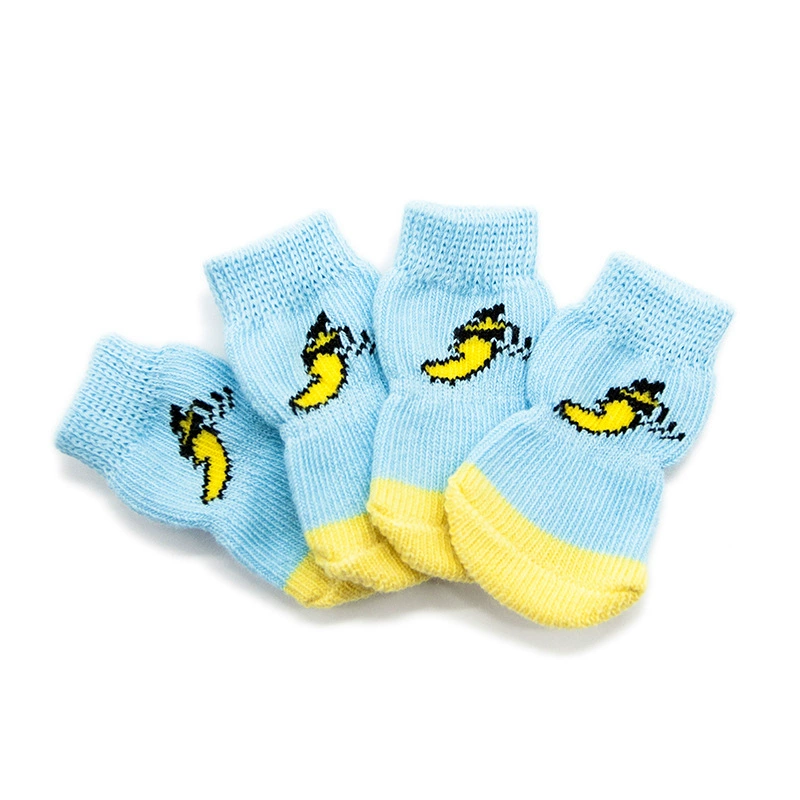 Носки для собак Носки для домашних животных Нескользящие хлопковые носки Крышка для лапки собаки Тедди Собака Пудель Товары Обувь для собак Носки Чехол PS001