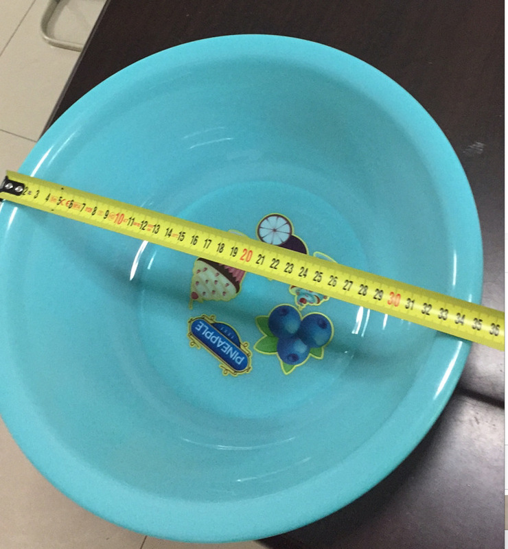 Promotional gifts 35cm diameter plastic basin can't be broken 2 yuan store general merchandise plastic basin student LOGO