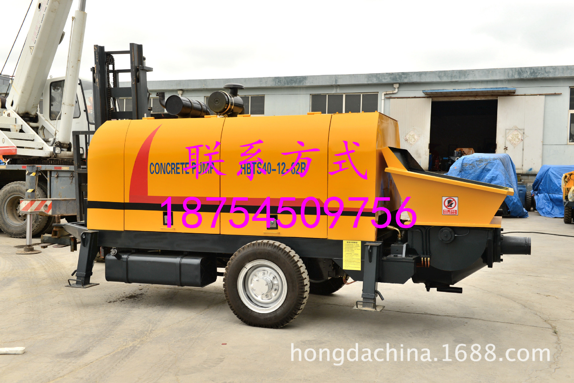 厂家长期供应混凝土输送泵 62KW潍柴道依茨柴油机 品质保证 泵管