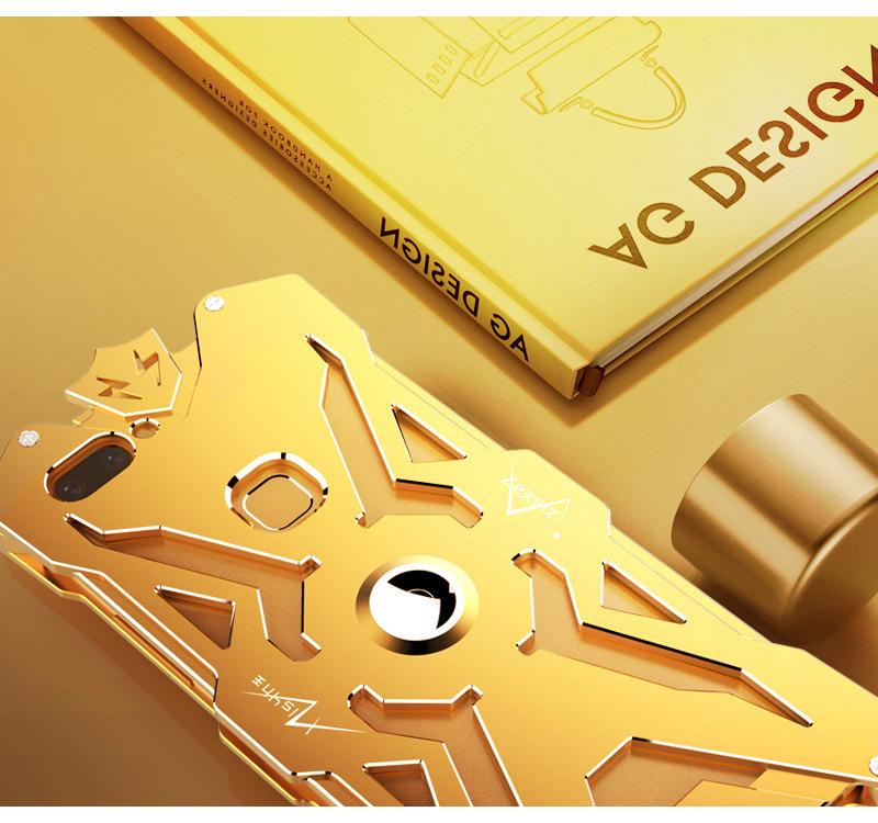 SIMON THOR Magnetic Bracket Aviation Aluminum Alloy Shockproof Armor Metal Case Cover for vivo X20 Plus & vivo X20