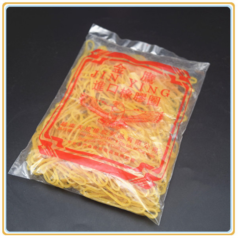 批发100g袋装黄色透明柔软橡胶圈橡皮筋牛皮筋橡皮圈
