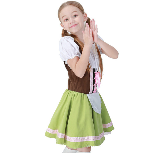 Halloween new German Oktoberfest costumes, girls and older children's parent-child costumes, maid costumes, kindergarten performance costumes
