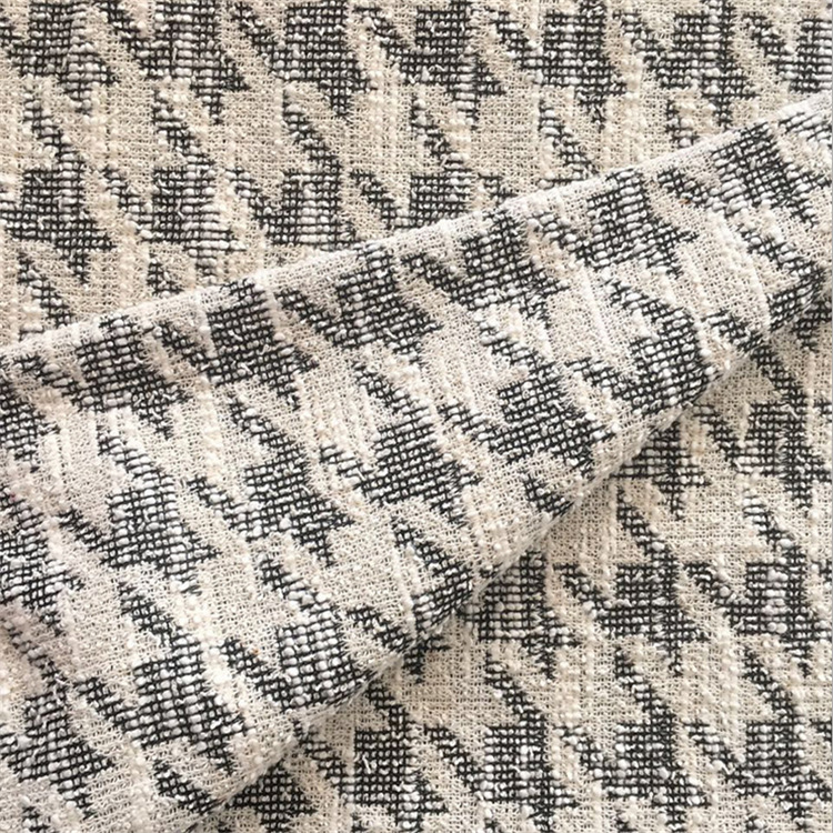 粗针色织千鸟格