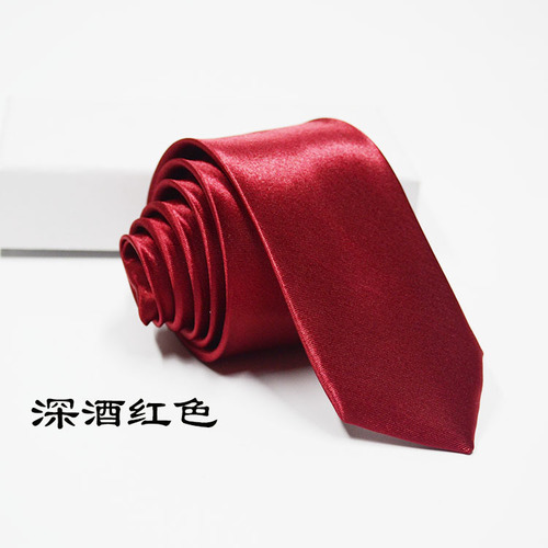 Tie New Korean version narrow 5CM British solid color casual group professional wear tie manufacturer wholesale