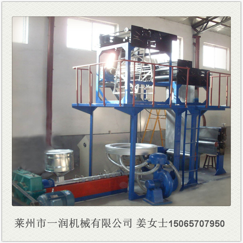 立式塑料拉丝机 立吹风冷撕裂膜设备 PP塑料风冷胚子绳啤酒绳机械