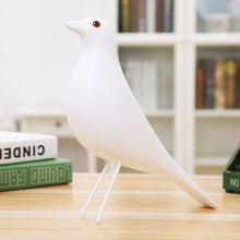 白色伊姆斯小鸟 鸽子摆件 和平鸽 树脂小鸟摆件 家居饰品橱窗装饰