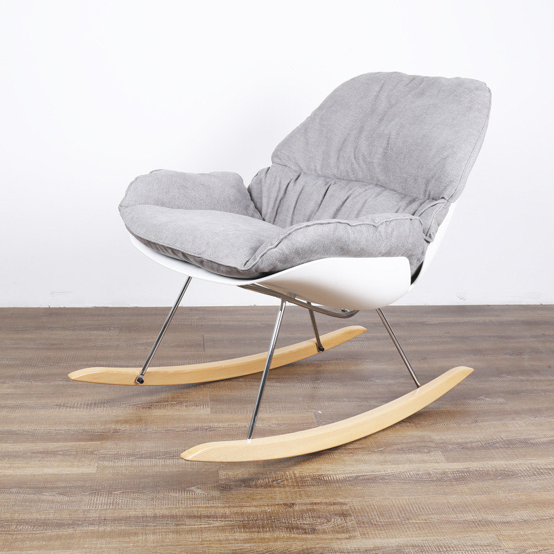 北歐歐式沙發椅陽台椅戶外休閑時尚搖椅美式歐式書房椅客廳懶人