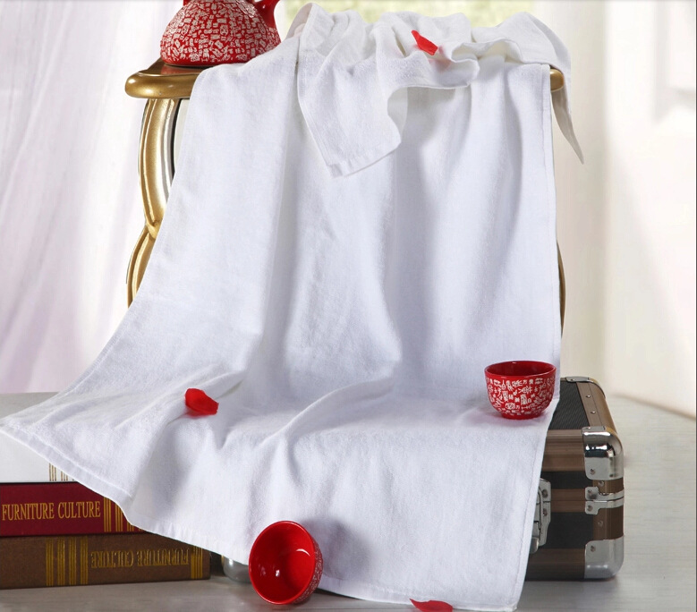 酒店賓館純棉毛巾32S雙股平織面巾浴巾現貨小額批發支持壹件代發