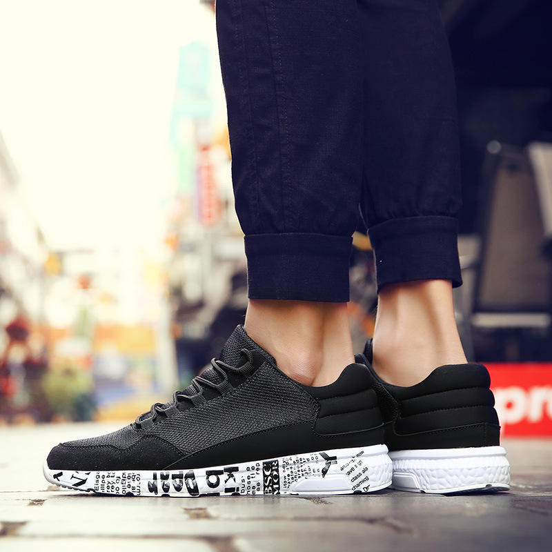 2018 summer new pattern Korean Edition gym shoes fashion Casual shoes Male student Mesh cloth Running shoes Men's Shoes On behalf of