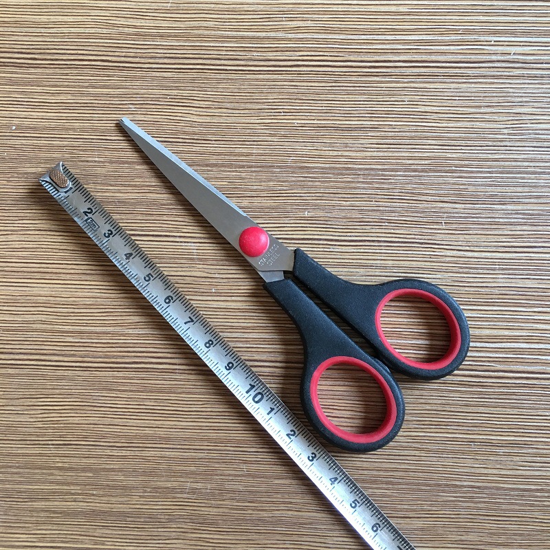 Rubber plastic scissors stainless steel business office scissors ...