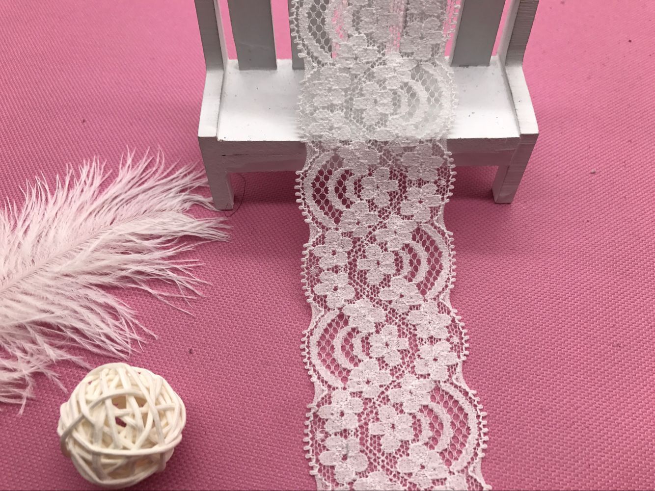 弹力花边氨纶花边厂家直销长期现货供应9035# 宽度5CM