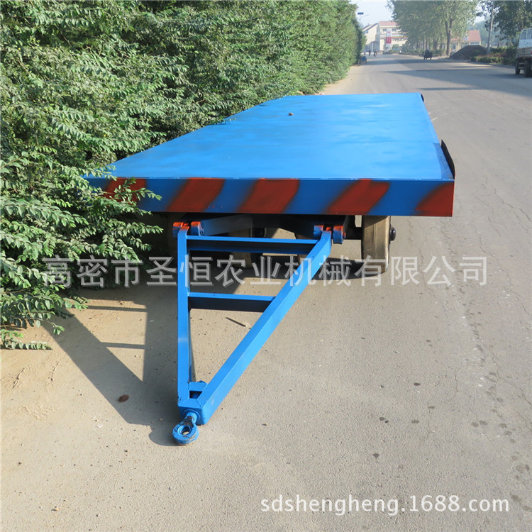 50吨重型平板拖车 牵引车 平板载货拖车 移动式运输储物拖车