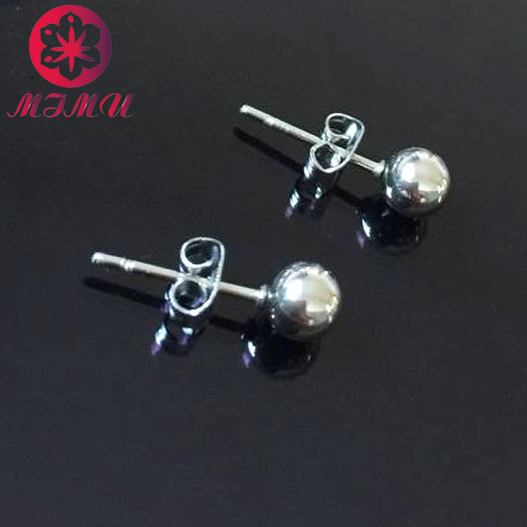 批发中国机长同款耳钉圆珠简约耳环女式豆豆耳骨不锈钢耳饰防过敏