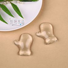 时光宝石玻璃贴片圣诞手套 水晶馒头珠 diy饰品挂钩冰箱贴片批发