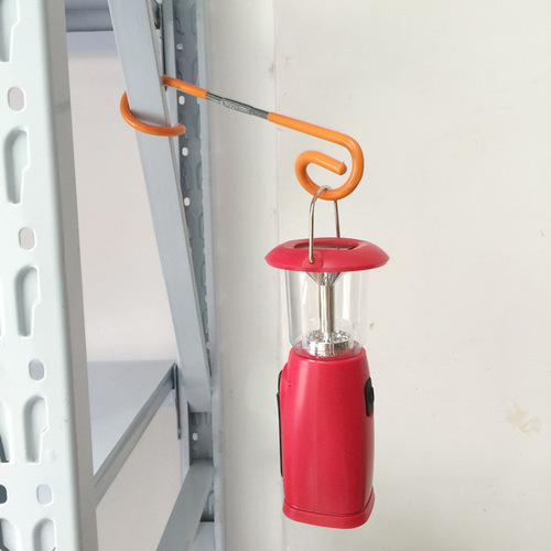 Outdoor camping gas lamp hook two-way S-shaped multi-functional hook pig tail metal lamp hanging camping tent lamp hanging