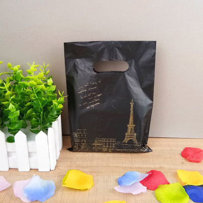 Yiwu Manufactor wholesale reticule Medium and small Rail ride Classic style pe Plastic thickening Shopping bag Quality